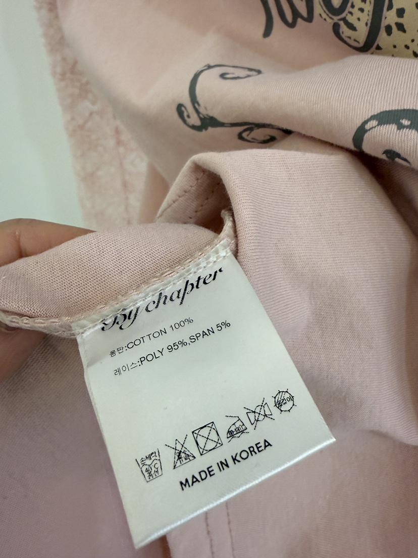 BY CHAPTER韓國直郵實拍女士新款時尚推薦長袖T恤假兩件BY Chapter長袖T恤