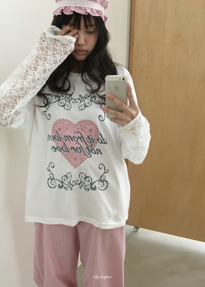 BY CHAPTER韓國直郵實拍女士新款時尚推薦長袖T恤假兩件BY Chapter長袖T恤圖色2