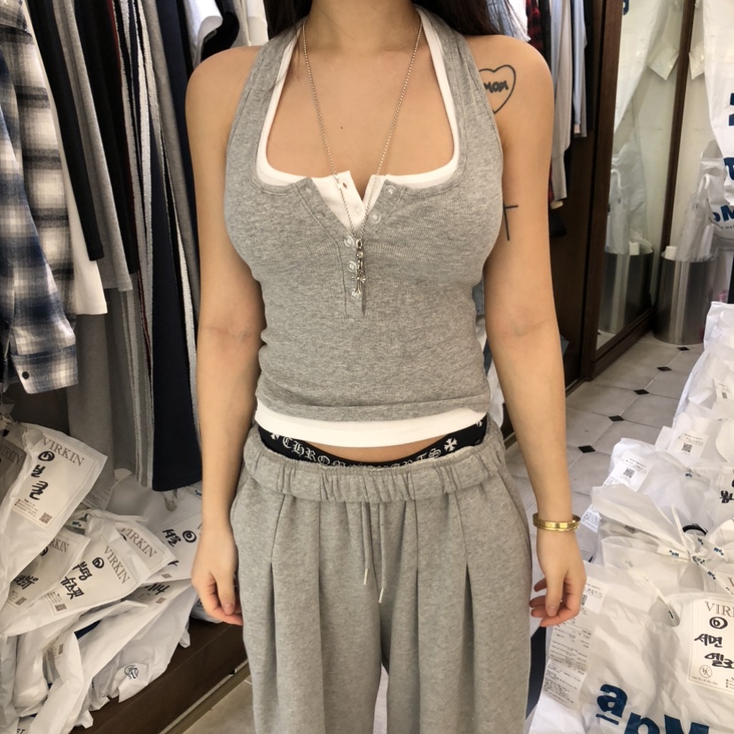 VIRKIN韓國代購女裝新品26春夏時尚熱賣吊帶背心不含內搭VIRKIN吊帶/背心圖色1