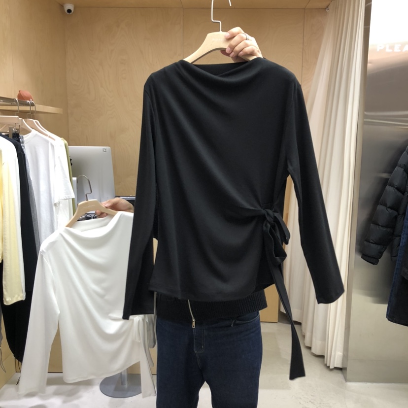 PLEASURE韓國直郵女裝新品26春夏時尚職業熱賣推薦長袖T恤PLEASURE長袖T恤圖色1