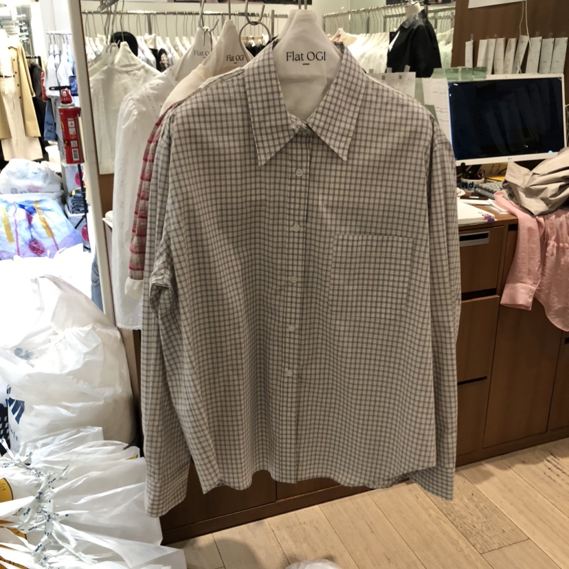 OGI韓國直郵實拍女裝新款時尚人氣26春夏熱賣休閑襯衫蕾絲衫FLat OGI襯衫/蕾絲衫圖色2