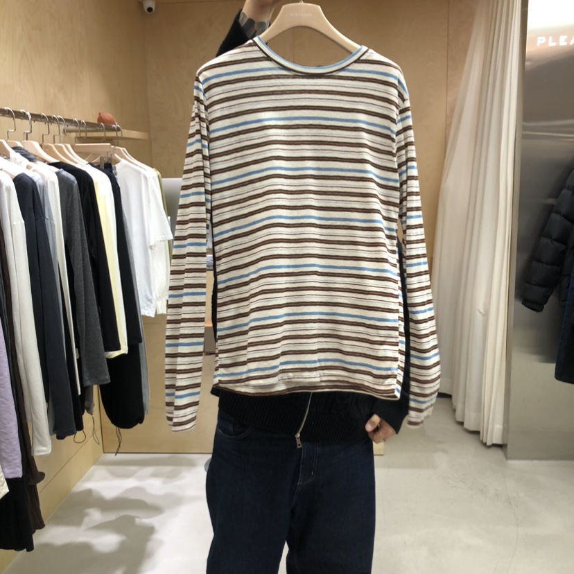 PLEASURE韓國代購女裝新品人氣時尚26春夏休閑熱賣長袖T恤PLEASURE長袖T恤圖色2