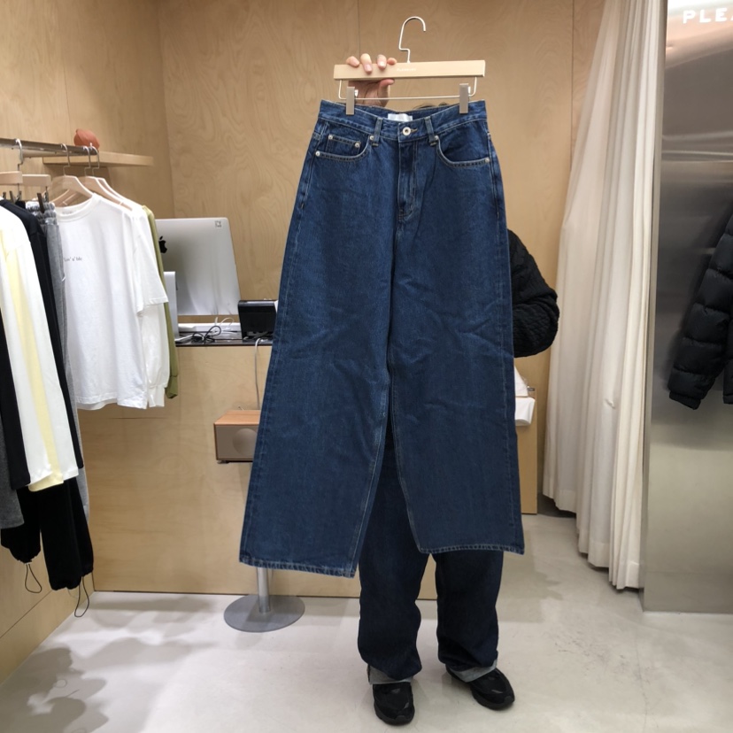 PLEASURE韓國直郵實拍女士新品休閑推薦人氣熱賣時尚牛仔褲PLEASURE牛仔褲圖色1