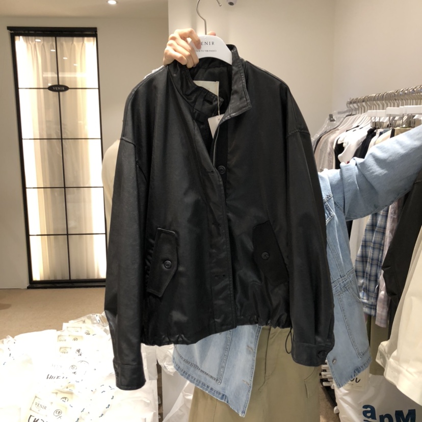 VENIR-a韓國直郵實拍女裝新款人氣時尚熱賣26春夏夾克皮革VENIR-a夾克圖色1