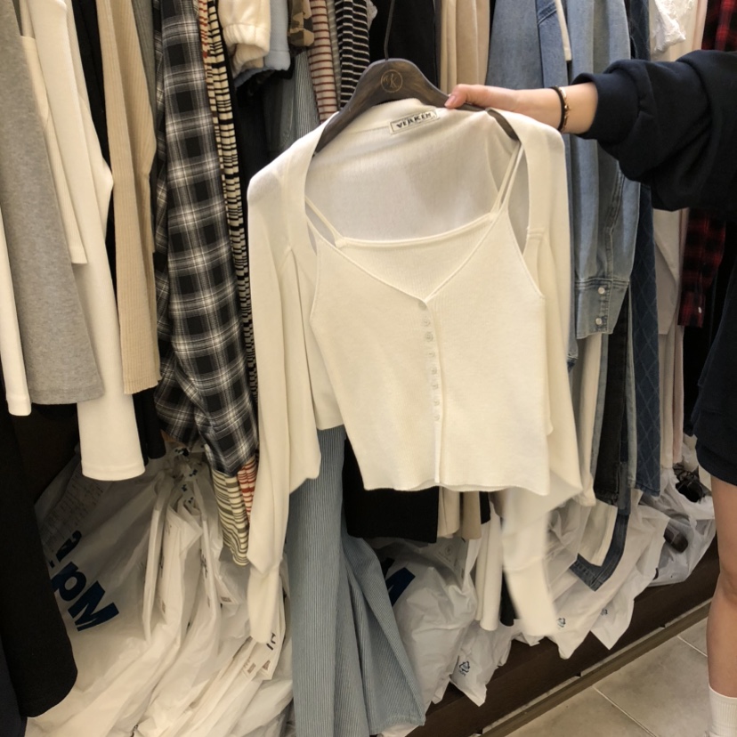 VIRKIN韓國直郵實拍女士新款熱賣人氣職業休閑套裝套裝開衫VIRKIN套裝圖色1