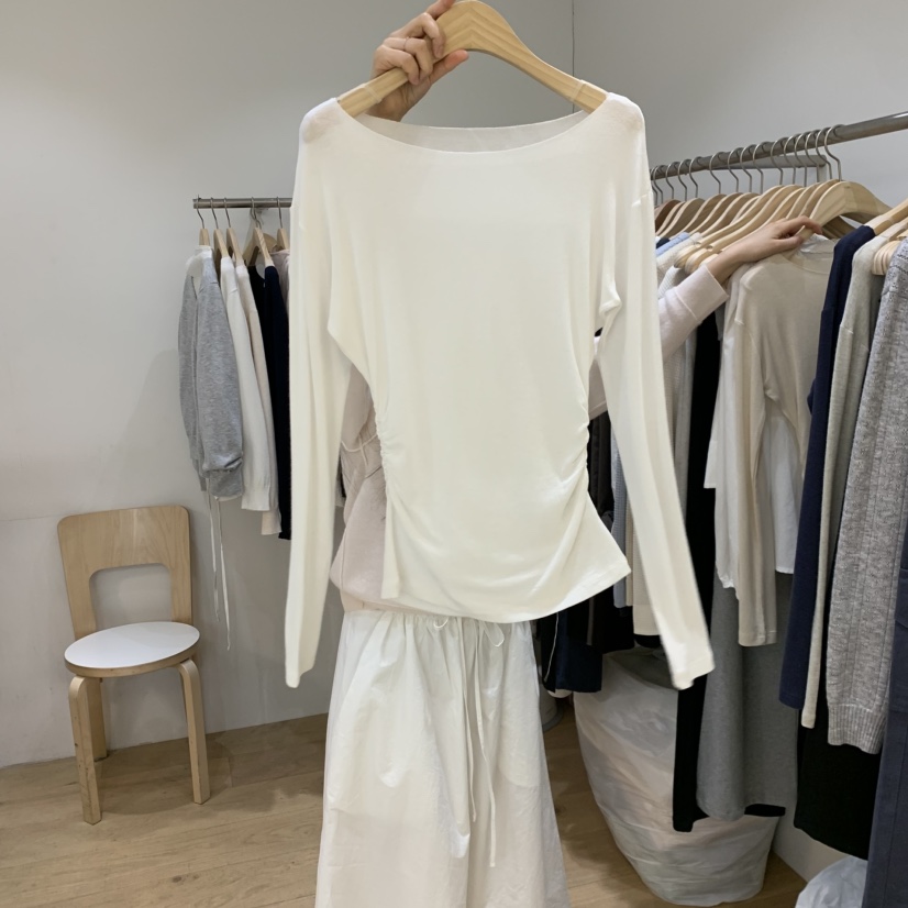 FOREST韓國東大門直郵女士新品職業休閑人氣26春夏長袖T恤FOREST長袖T恤圖色3