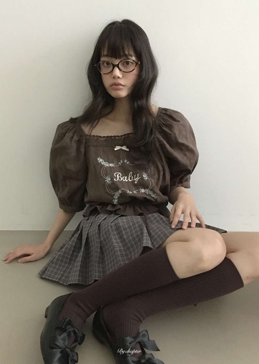 BY CHAPTER韓國東大門代購女裝新品推薦時尚26春夏襯衫蕾絲衫BY Chapter襯衫/蕾絲衫