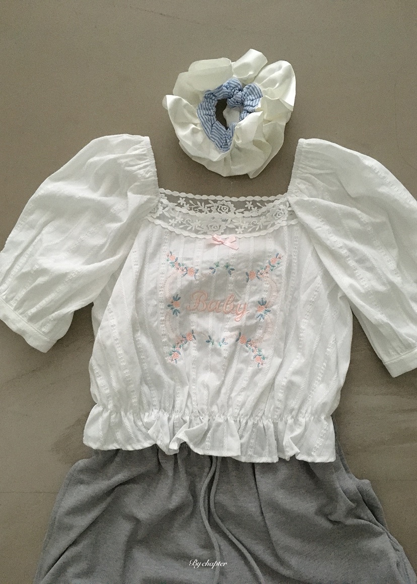 BY CHAPTER韓國東大門代購女裝新品推薦時尚26春夏襯衫蕾絲衫BY Chapter襯衫/蕾絲衫