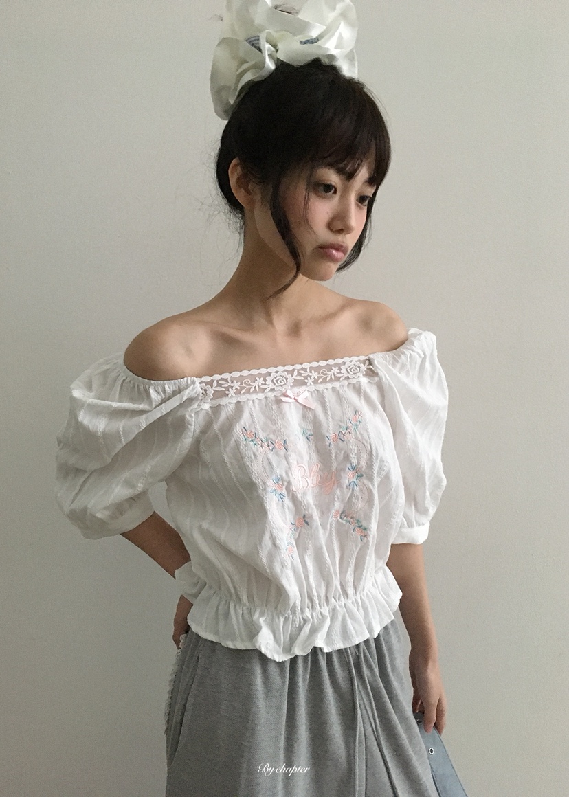 BY CHAPTER韓國東大門代購女裝新品推薦時尚26春夏襯衫蕾絲衫BY Chapter襯衫/蕾絲衫圖色1