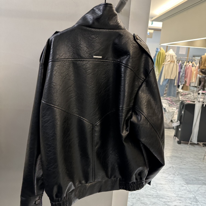 PROJECT WAVE-P韓國直郵實拍女裝新款人氣熱賣26春夏皮衣PROJECT WAVE皮衣