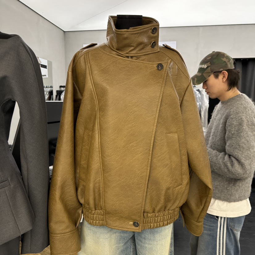 PROJECT WAVE-P韓國直郵實拍女裝新款人氣熱賣26春夏皮衣PROJECT WAVE皮衣圖色2