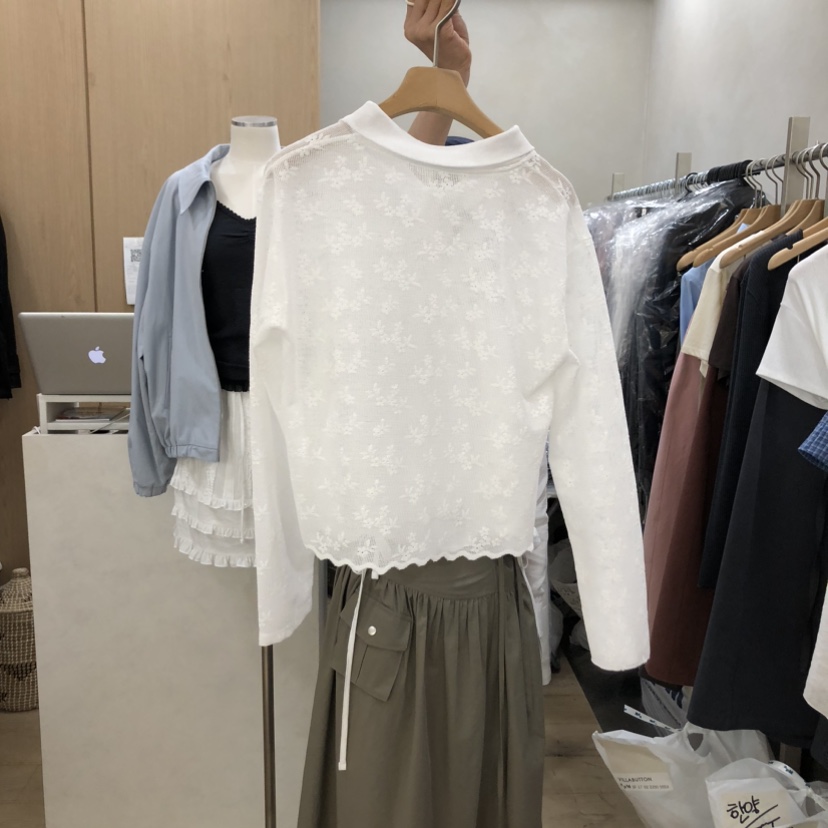 VILLABUTTON韓國直郵實拍女士新款時尚熱賣人氣襯衫蕾絲衫VILLABUTTON襯衫/蕾絲衫