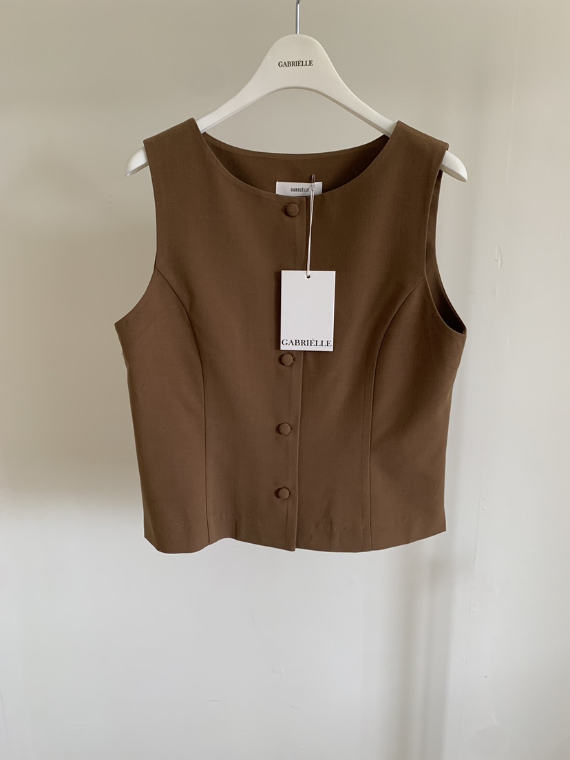 GABRIELLE韓國直郵實拍女裝新品人氣推薦熱賣休閑26春夏馬甲GABRIELLE馬甲圖色2