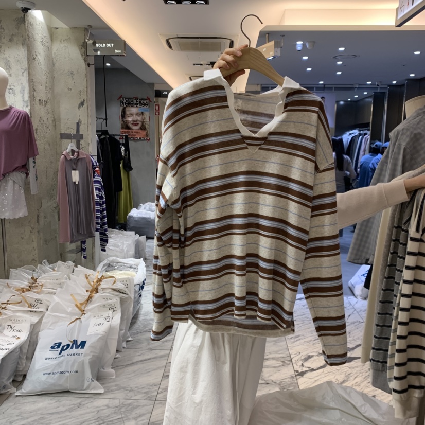 FOREST韓國東大門直郵女裝新款26春夏休閑人氣時尚長袖T恤FOREST長袖T恤圖色2