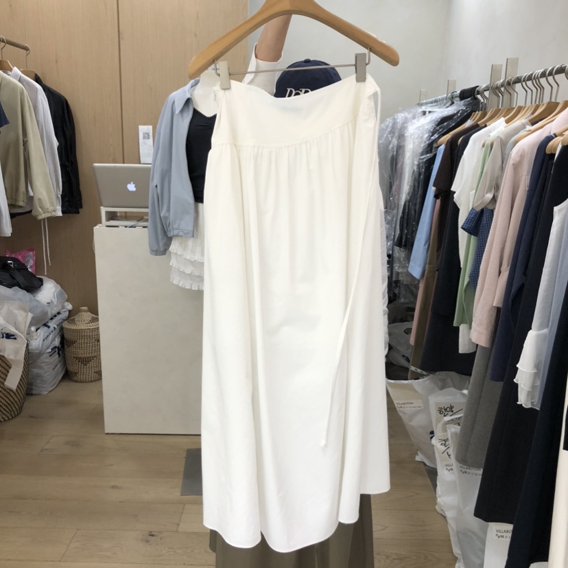 VILLABUTTON韓國東大門代購女裝新款推薦休閑長裙口袋長款VILLABUTTON長裙