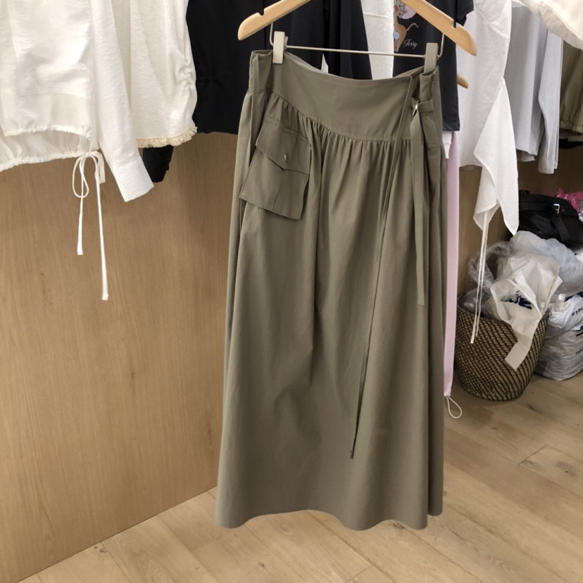 VILLABUTTON韓國東大門代購女裝新款推薦休閑長裙口袋長款VILLABUTTON長裙圖色2