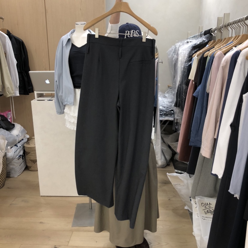 VILLABUTTON韓國代購女裝新款推薦休閑26春夏熱賣職業休閑褲VILLABUTTON休閑褲