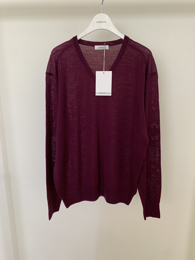 GABRIELLE韓國東大門直郵女士新品休閑職業推薦針織衫V領GABRIELLE針織衫圖色3