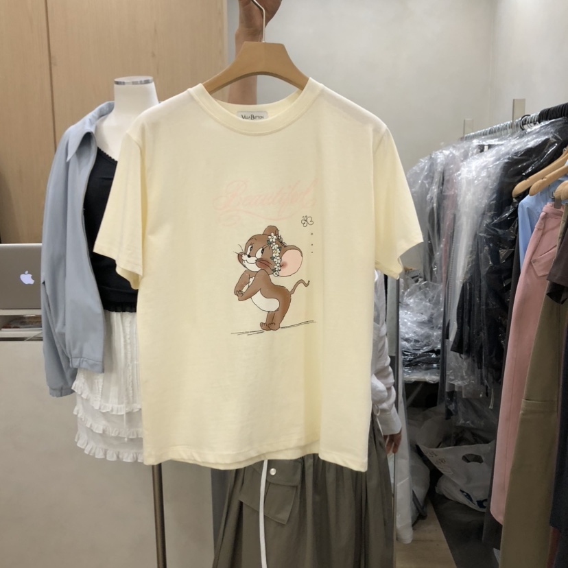 VILLABUTTON韓國直郵女士新款人氣休閑職業熱賣推薦26春夏T恤VILLABUTTONT恤圖色3