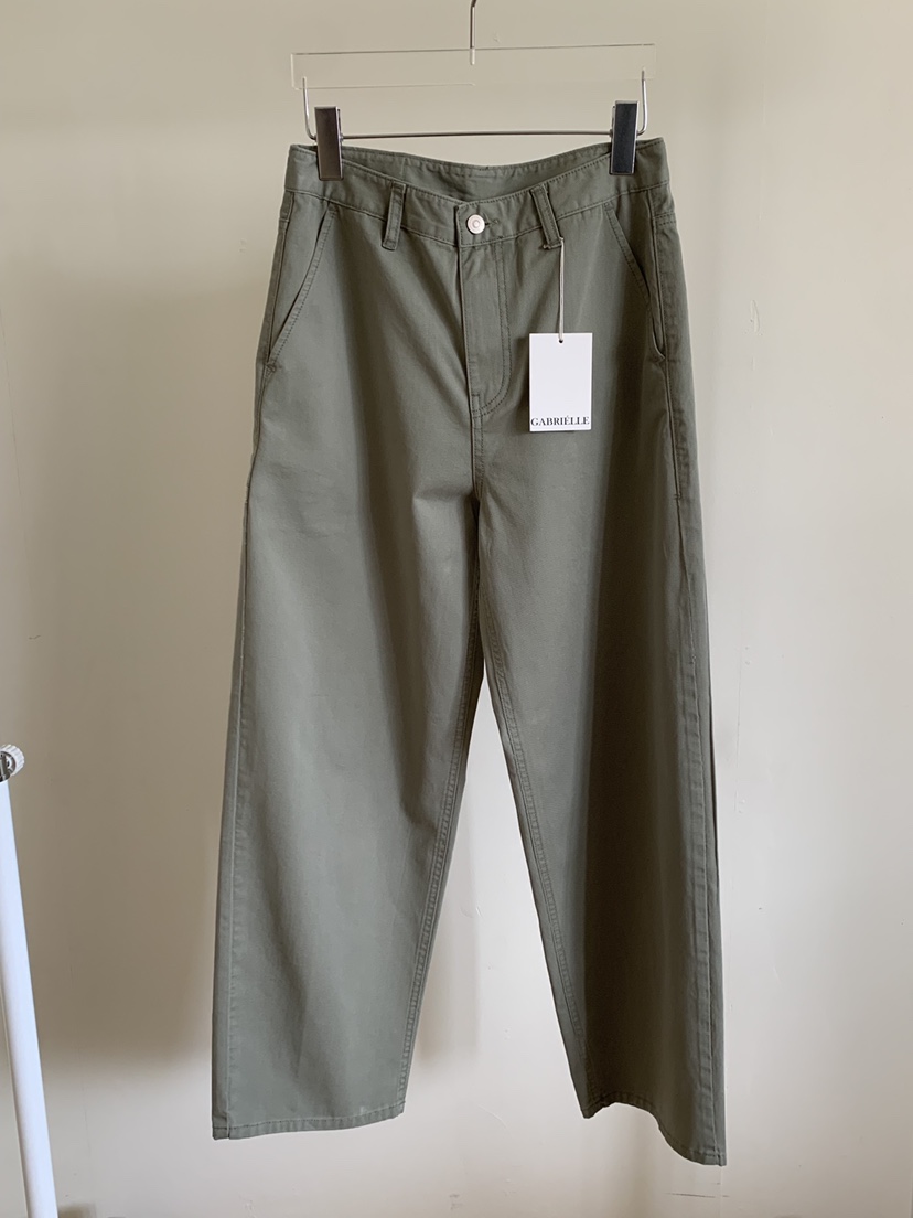 GABRIELLE韓國代購女士新款時尚26春夏人氣職業推薦休閑褲棉GABRIELLE休閑褲圖色1
