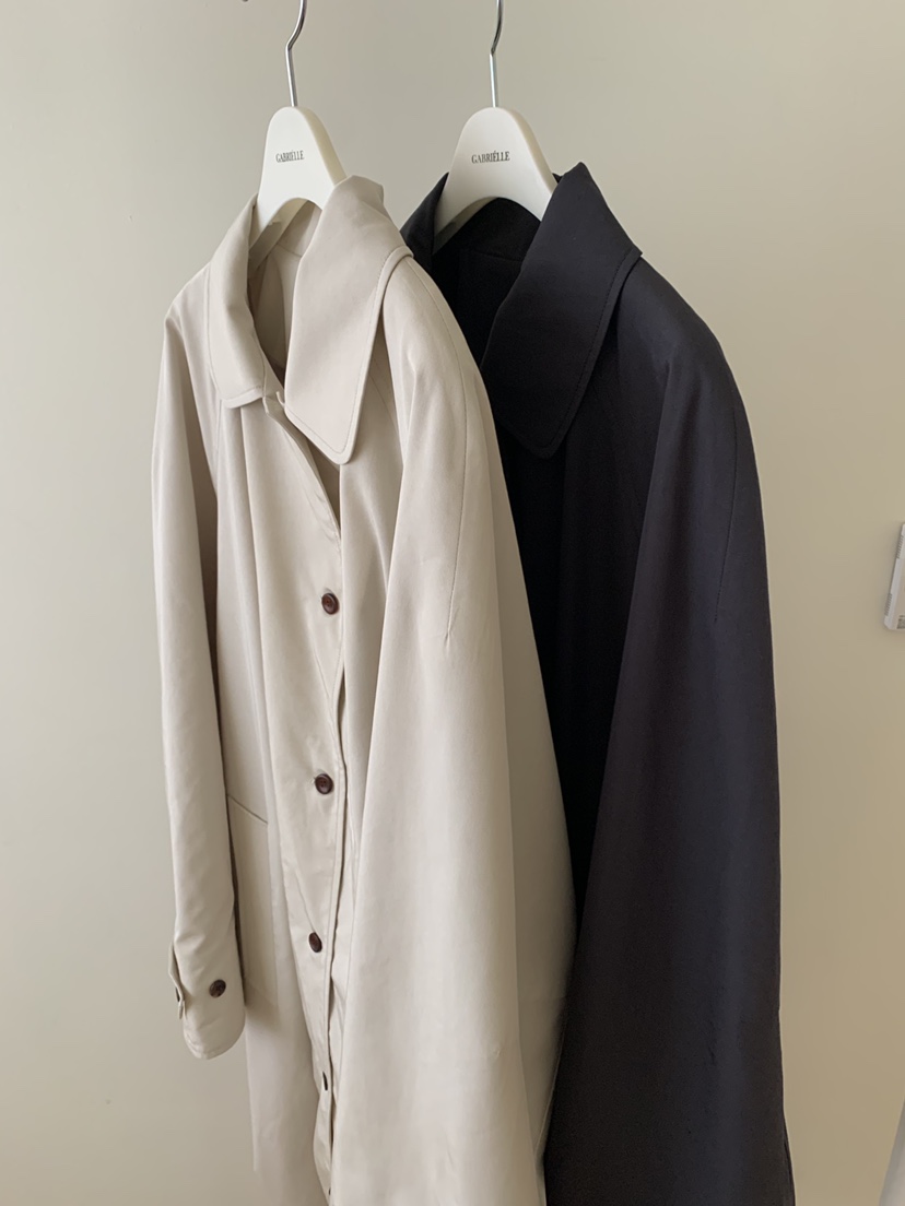 GABRIELLE韓國東大門代購女士新品26春夏休閑推薦長款風衣GABRIELLE長款風衣圖色2左一色