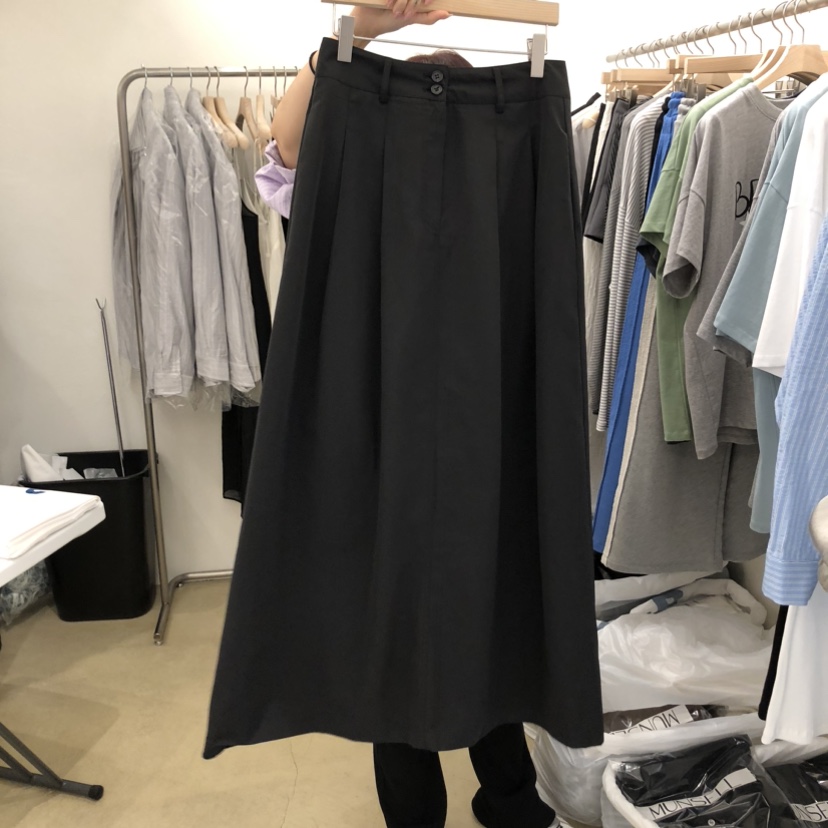 MUNSELL韓國東大門直郵女士新款26春夏人氣休閑推薦熱賣長裙MUNSELL長裙圖色1