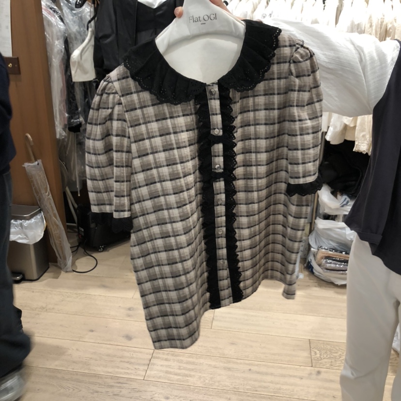 OGI韓國直郵女裝新品推薦職業時尚人氣休閑26春夏襯衫蕾絲衫FLat OGI襯衫/蕾絲衫圖色2