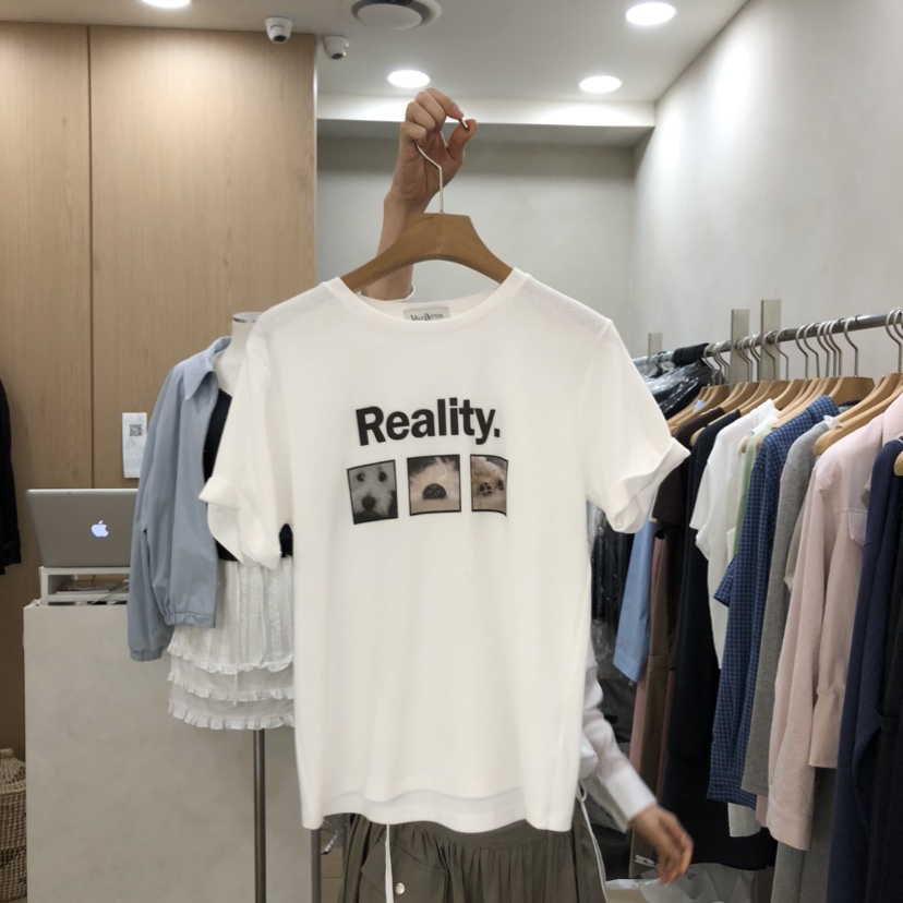 VILLABUTTON韓國東大門直郵女裝新款26春夏休閑時尚熱賣T恤VILLABUTTONT恤圖色1