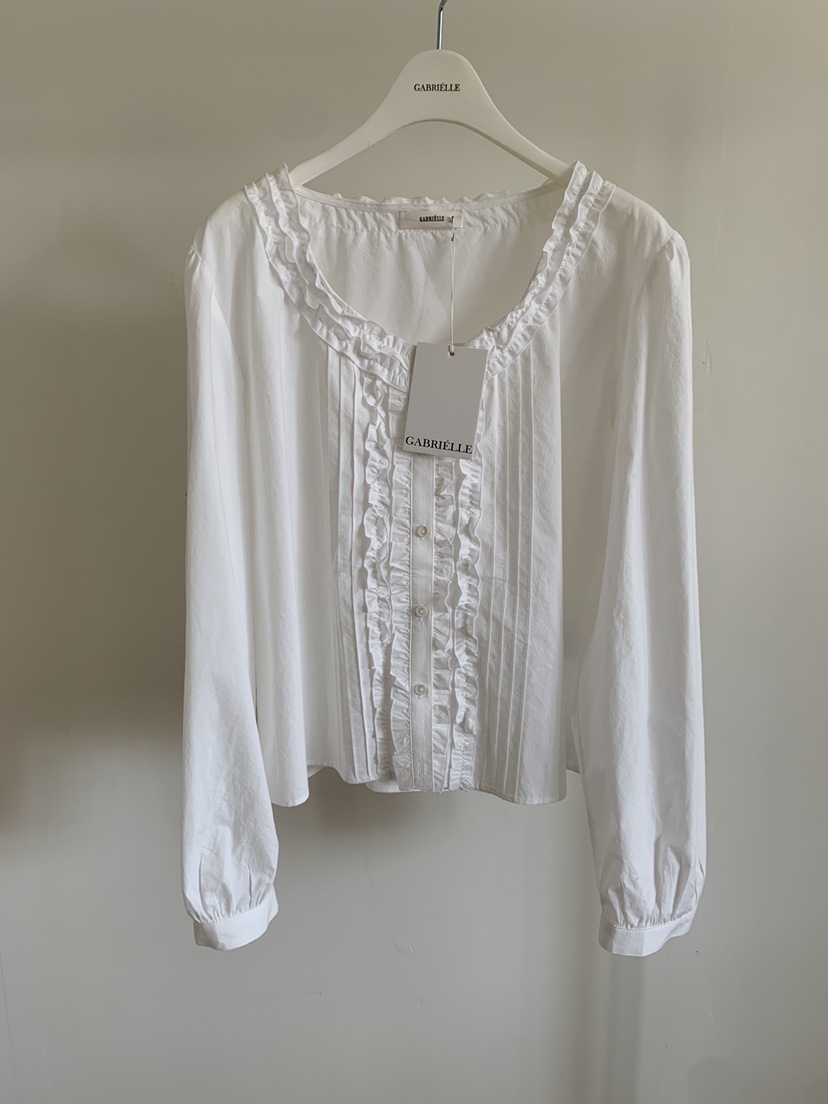 GABRIELLE韓國代購女裝新品26春夏推薦熱賣人氣襯衫蕾絲衫GABRIELLE襯衫/蕾絲衫圖色1