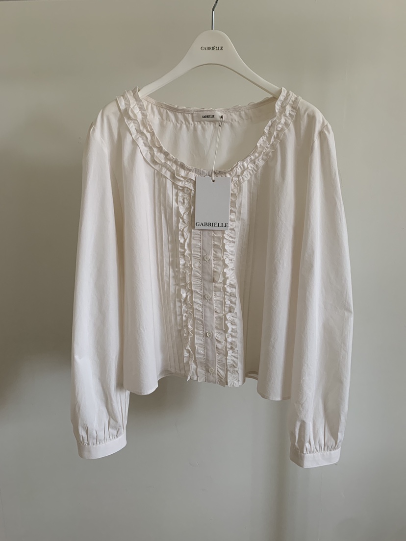 GABRIELLE韓國代購女裝新品26春夏推薦熱賣人氣襯衫蕾絲衫GABRIELLE襯衫/蕾絲衫圖色2