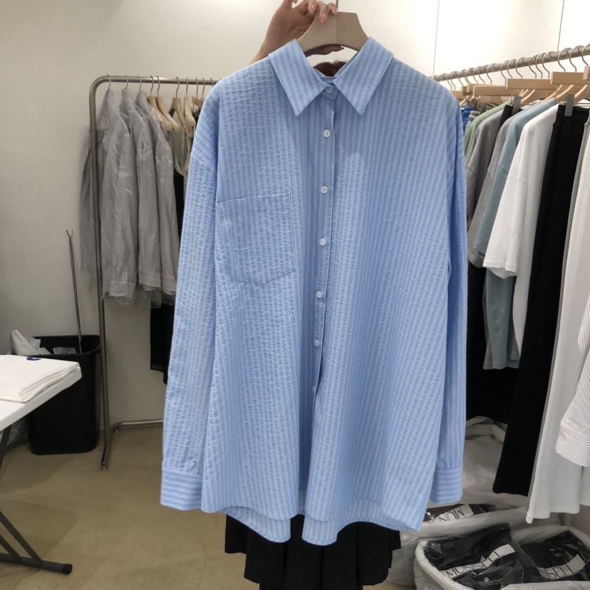 MUNSELL韓國直郵女士新品休閑人氣26春夏推薦時尚襯衫蕾絲衫MUNSELL襯衫/蕾絲衫圖色2