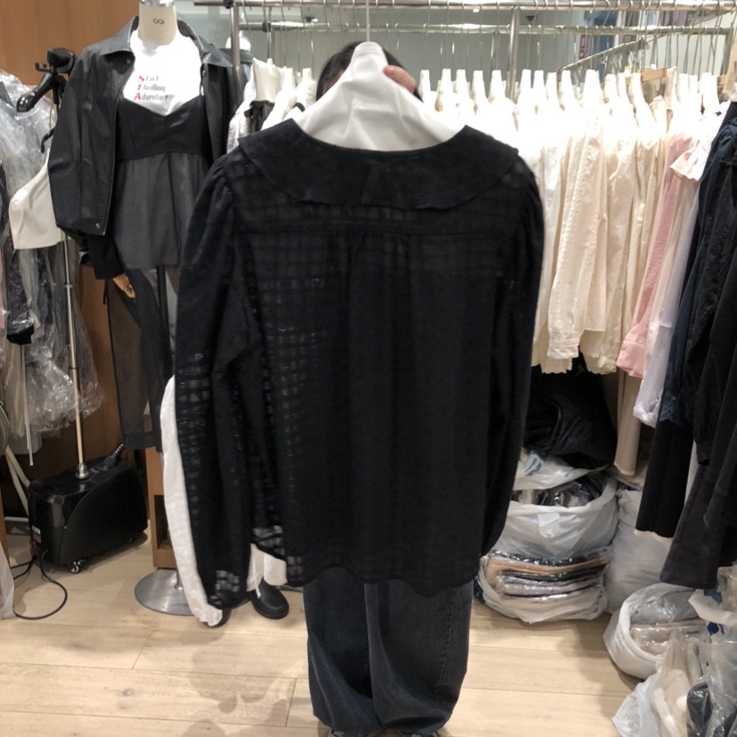 OGI韓國直郵女裝新品熱賣26春夏推薦休閑職業人氣襯衫蕾絲衫FLat OGI襯衫/蕾絲衫