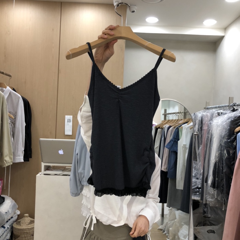 VILLABUTTON韓國代購女士新品休閑職業時尚人氣熱賣吊帶背心VILLABUTTON吊帶/背心圖色1