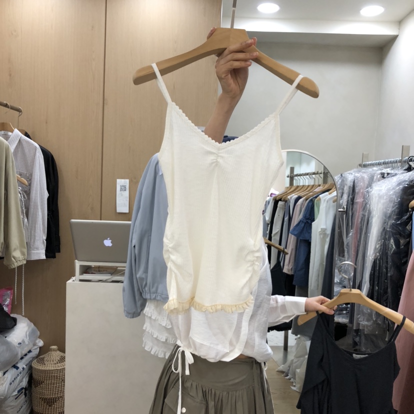 VILLABUTTON韓國代購女士新品休閑職業時尚人氣熱賣吊帶背心VILLABUTTON吊帶/背心圖色2