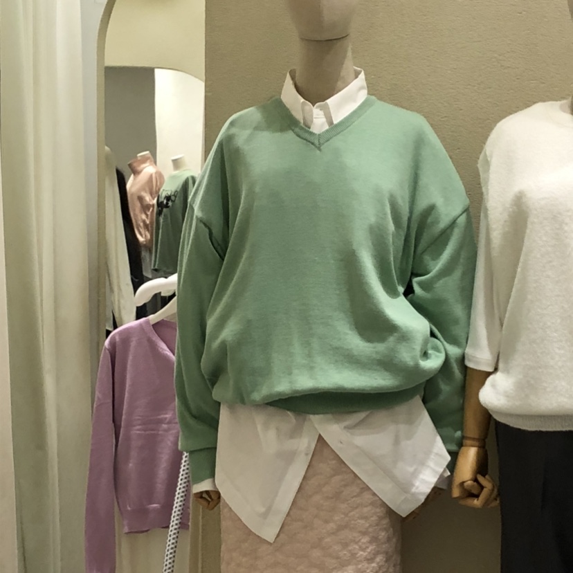 BROCCOLISALAD韓國代購女裝新款熱賣職業推薦針織衫不含內搭BROCCOLISALAD針織衫圖色3