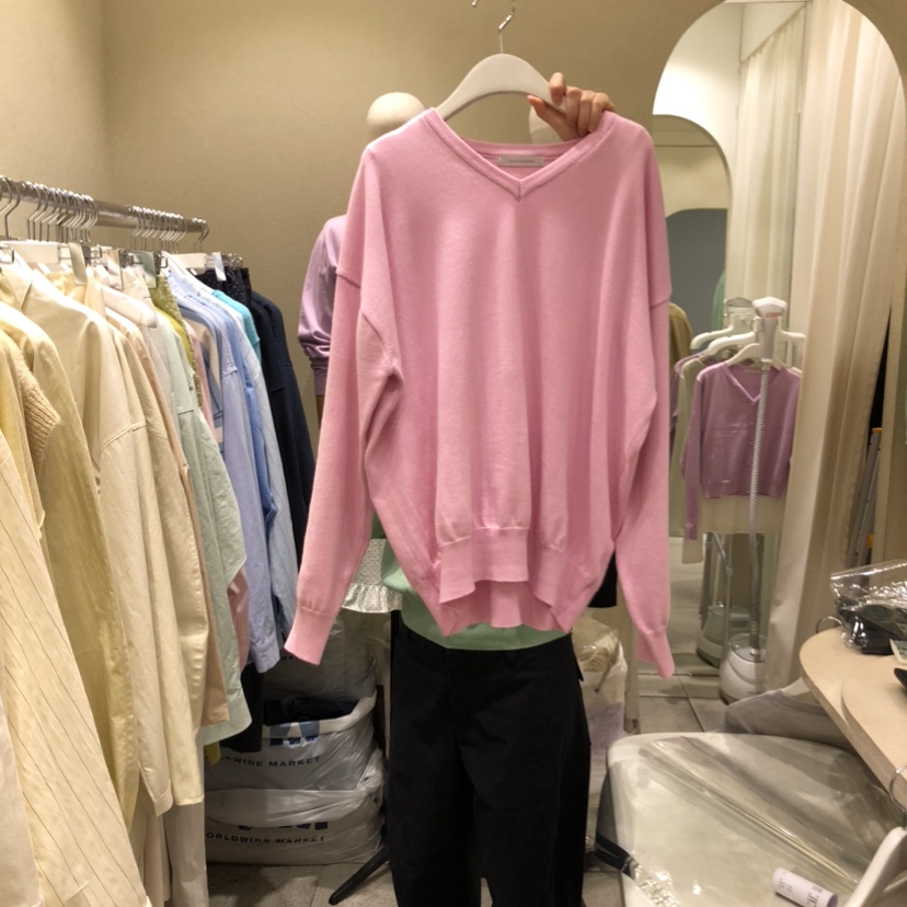 BROCCOLISALAD韓國代購女裝新款熱賣職業推薦針織衫不含內搭BROCCOLISALAD針織衫圖色4