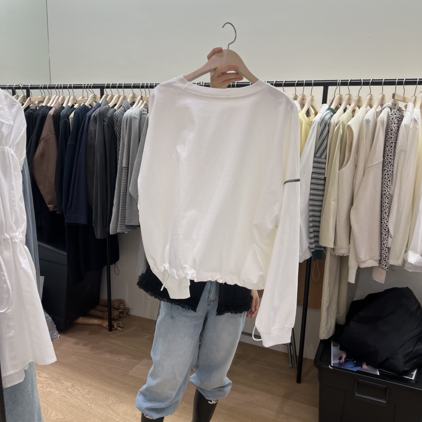 SPAGHETTI韓國直郵女士新品熱賣時尚人氣休閑推薦長袖T恤spaghetti長袖T恤