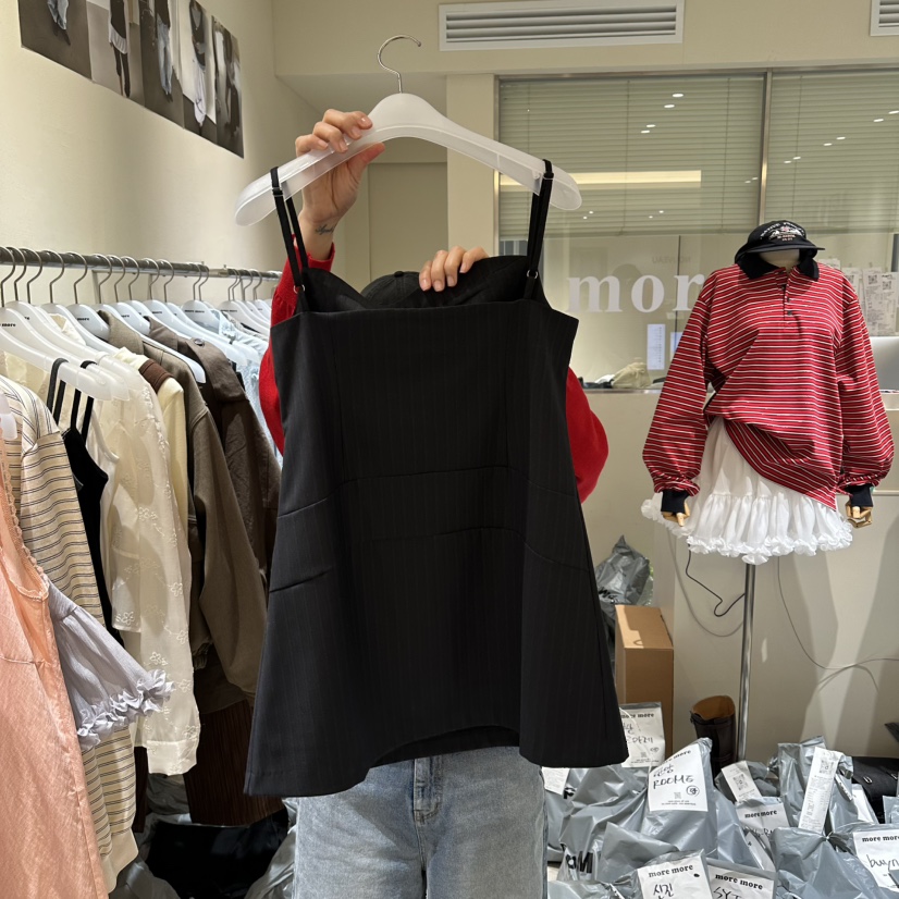 MOREMORE韓國代購女裝新品職業休閑時尚熱賣推薦吊帶背心more more吊帶/背心