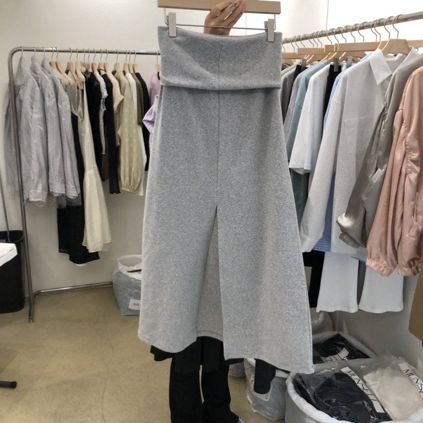 MUNSELL韓國東大門代購女士新品時尚職業人氣熱賣26春夏長裙MUNSELL長裙