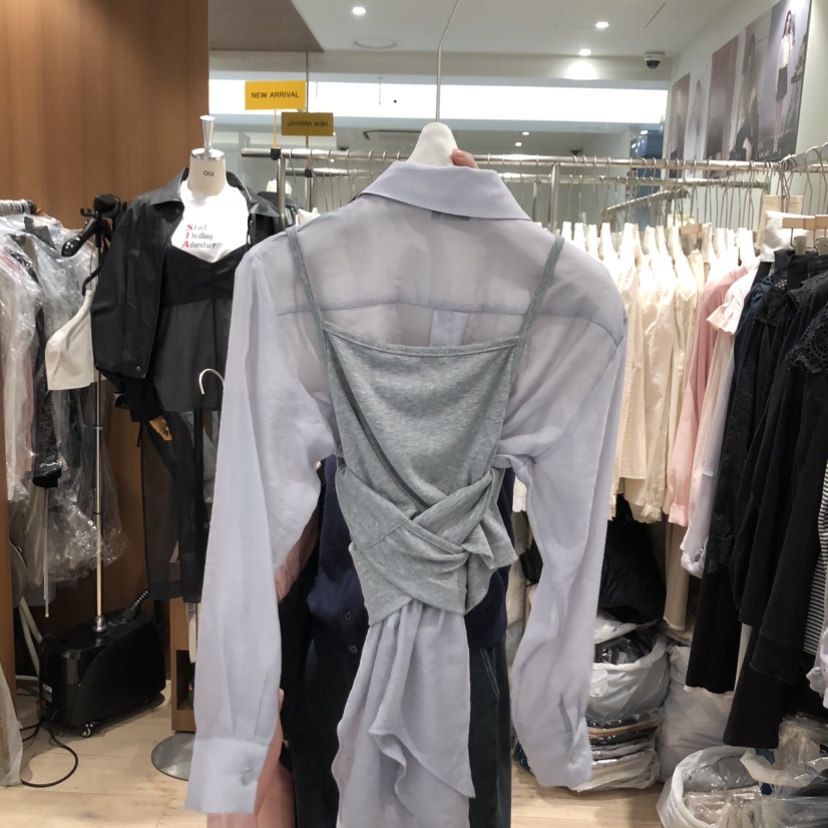 OGI韓國直郵實拍女裝新品熱賣職業推薦26春夏吊帶背心不含內搭FLat OGI吊帶/背心