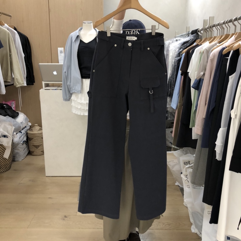 VILLABUTTON韓國直郵女士新品推薦26春夏職業休閑休閑褲腰帶VILLABUTTON休閑褲圖色2