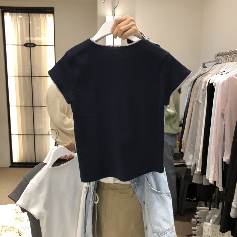 VENIR-a韓國直郵女士新款職業26春夏推薦人氣時尚熱賣T恤VENIR-aT恤