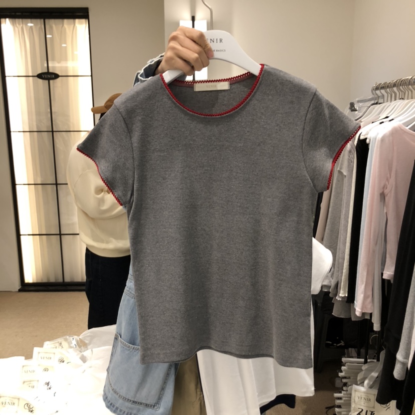 VENIR-a韓國直郵女士新款職業26春夏推薦人氣時尚熱賣T恤VENIR-aT恤圖色2