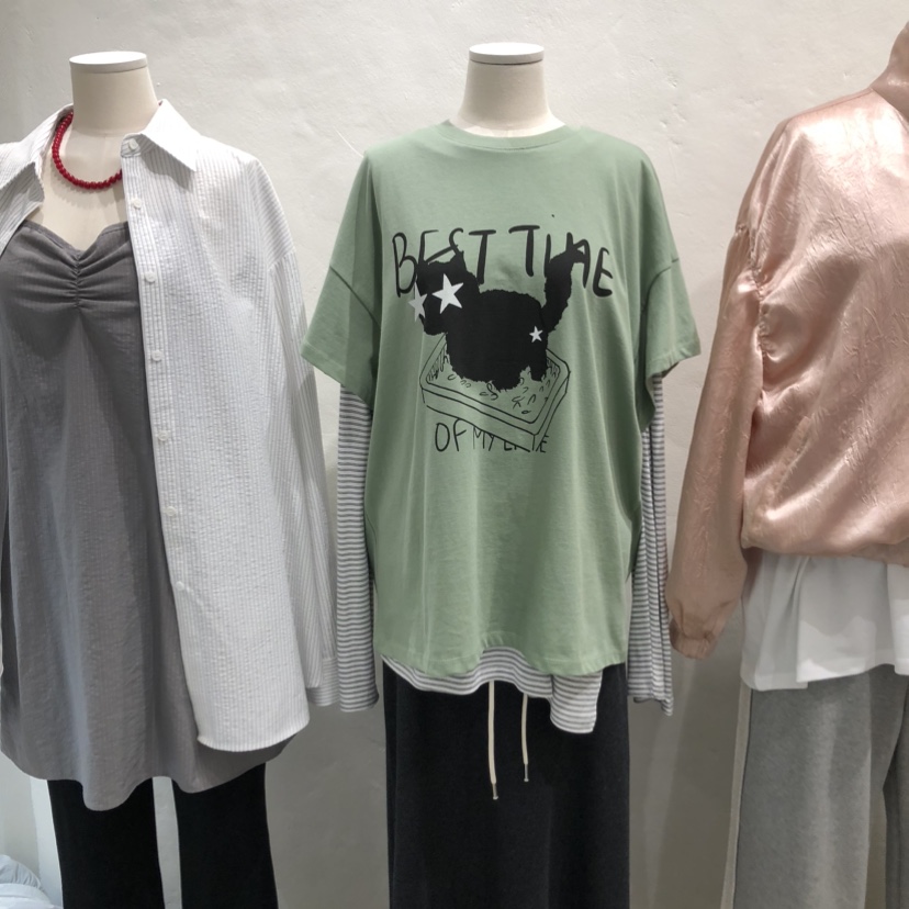 MUNSELL韓國東大門代購女士新品推薦職業26春夏人氣熱賣T恤MUNSELLT恤圖色2