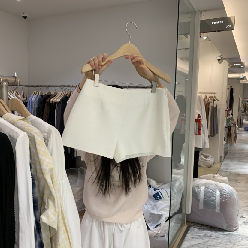 FOREST韓國直郵女士新品時尚人氣熱賣26春夏休閑短褲粗花呢FOREST短褲圖色1