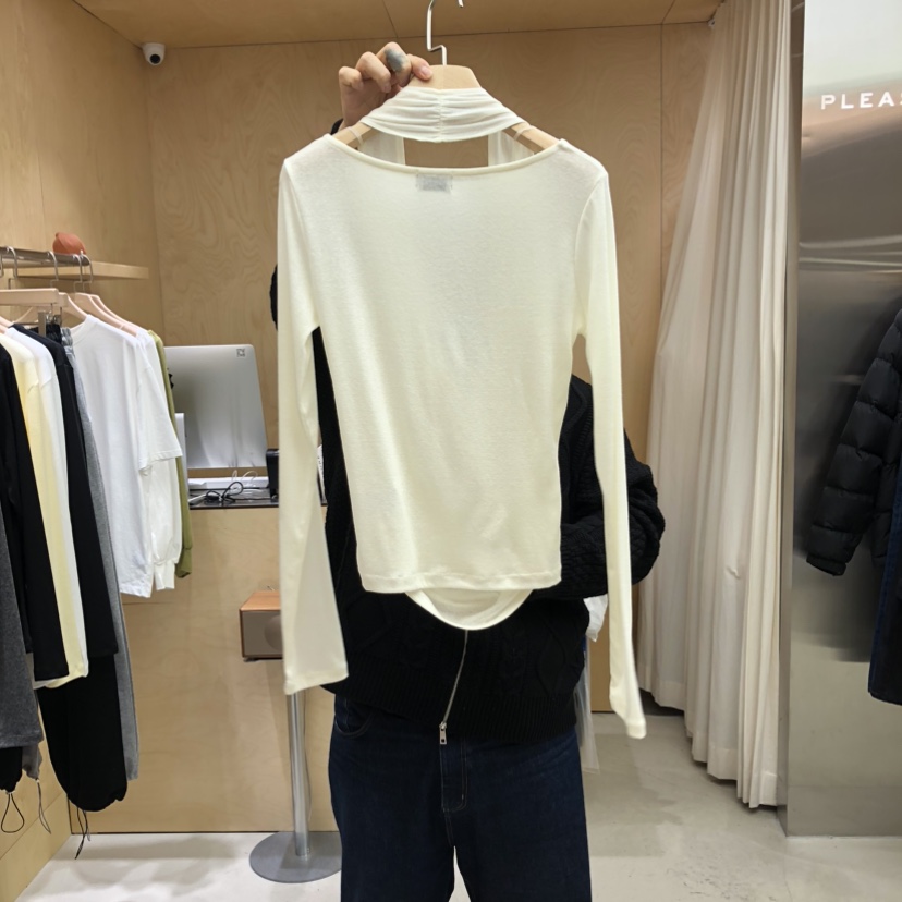 PLEASURE韓國東大門直郵女裝新品時尚休閑熱賣人氣長袖T恤PLEASURE長袖T恤