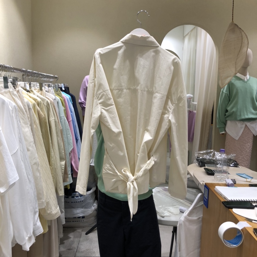 BROCCOLISALAD韓國直郵實拍女士新款休閑26春夏襯衫蕾絲衫BROCCOLISALAD襯衫/蕾絲衫