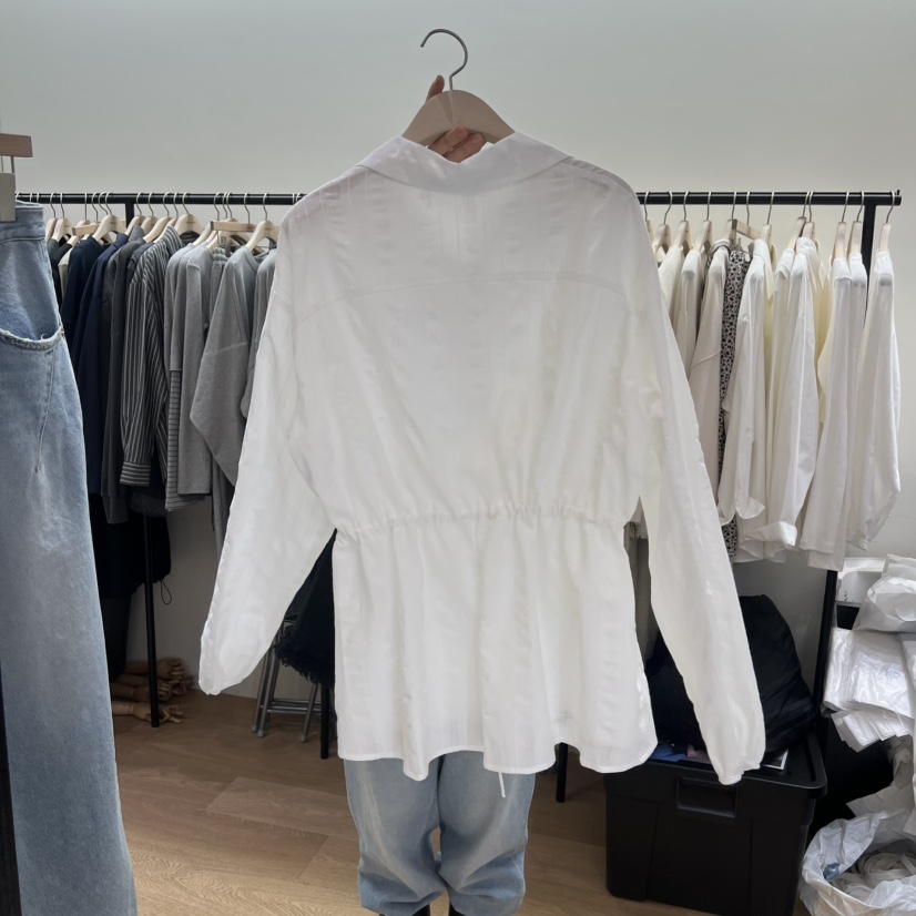 SPAGHETTI韓國代購女士新品休閑推薦26春夏職業襯衫蕾絲衫spaghetti襯衫/蕾絲衫