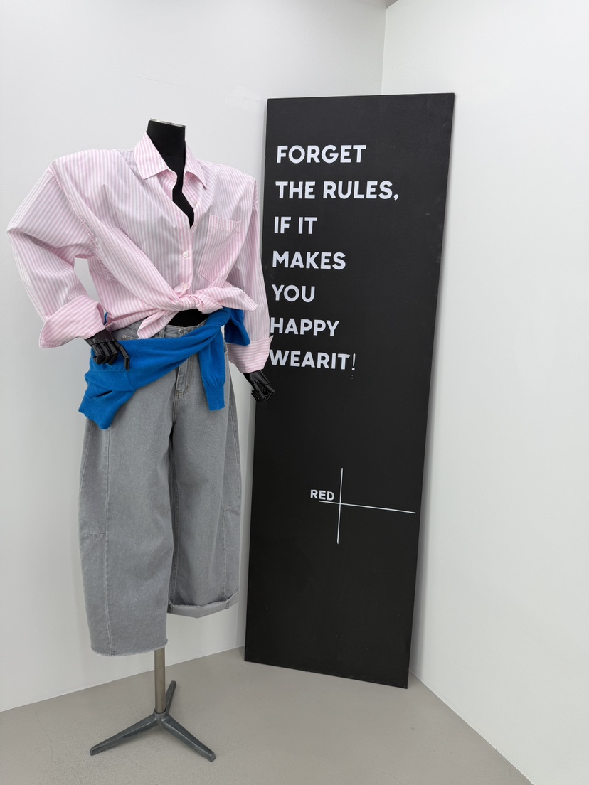 RED-A韓國直郵女士新品推薦職業熱賣26春夏休閑襯衫蕾絲衫RED-A襯衫/蕾絲衫