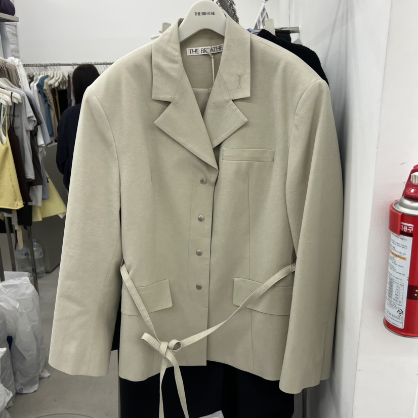 BREATHE韓國代購女士新款26春夏熱賣人氣休閑推薦夾克含腰繩BREATHE夾克圖色3